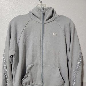 Under Armour full zip hoodie womens loose medium in grey
